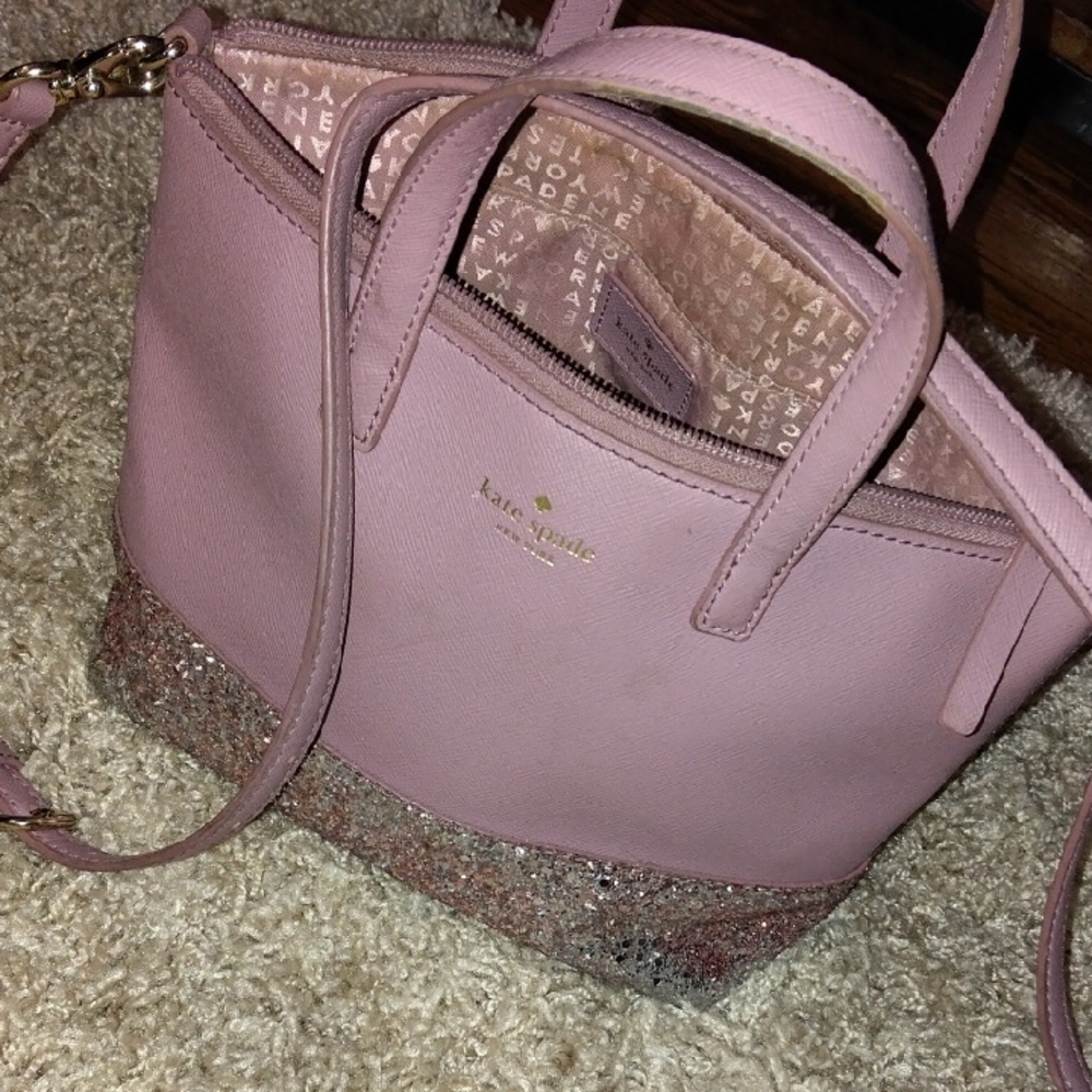 Kate Spade Light Pink Glitter Satchel